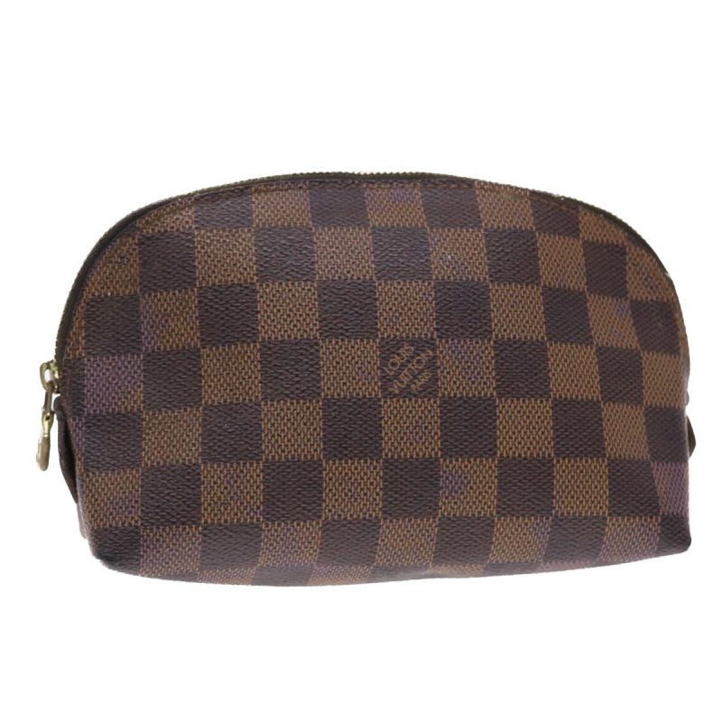 LOUIS VUITTON Damier Ebene Pochette Cosmetic PM Pouch - Logoexplore