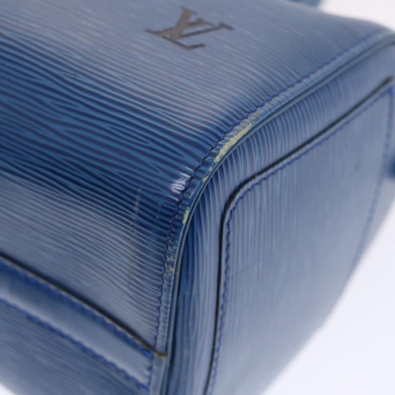 LOUIS VUITTON Epi Speedy 25 Hand Bag Toledo Blue M43015 49569 - Logoexplore - Image 8