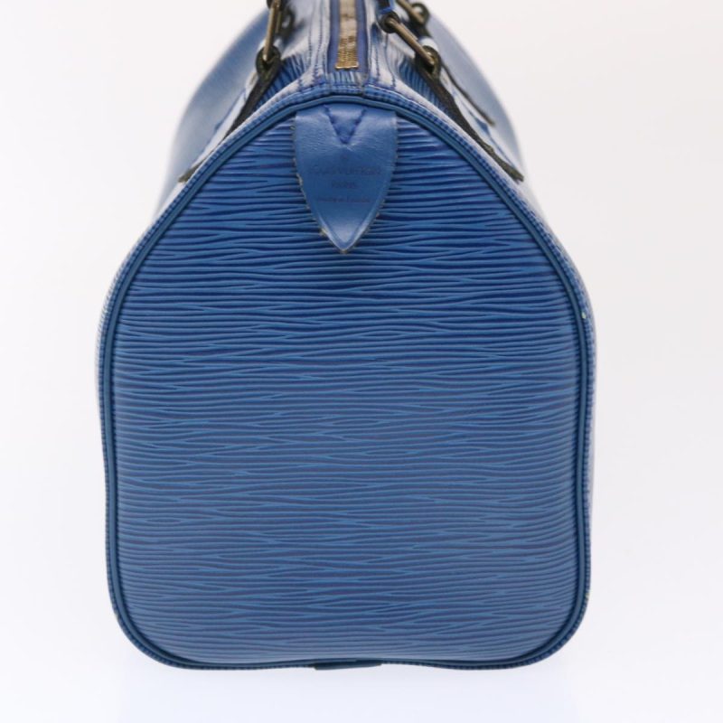 LOUIS VUITTON Epi Speedy 25 Hand Bag Toledo Blue M43015 49569 - Logoexplore - Image 4