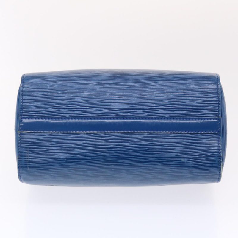 LOUIS VUITTON Epi Speedy 25 Hand Bag Toledo Blue M43015 49569 - Logoexplore - Image 5
