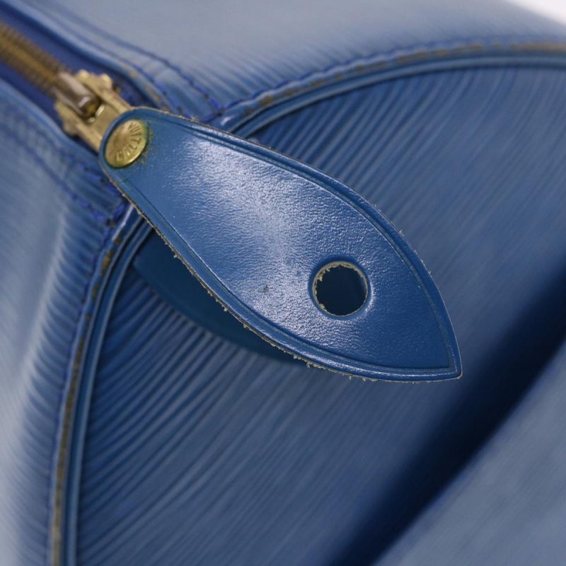 LOUIS VUITTON Epi Speedy 30 Hand Bag Toledo Blue - Logoexplore - Image 9