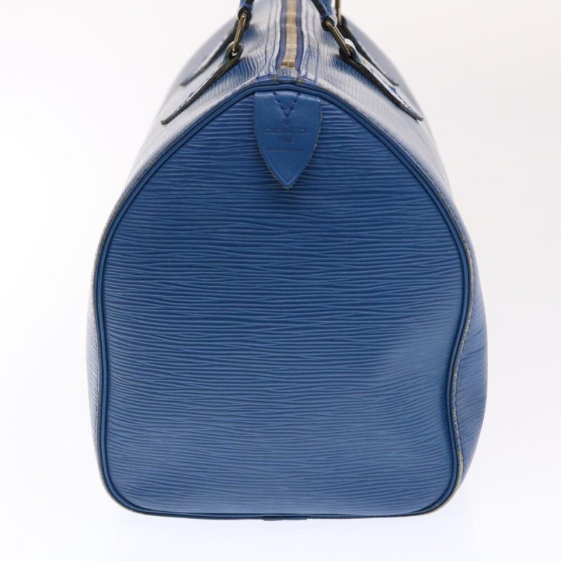 LOUIS VUITTON Epi Speedy 30 Hand Bag Toledo Blue - Logoexplore - Image 3