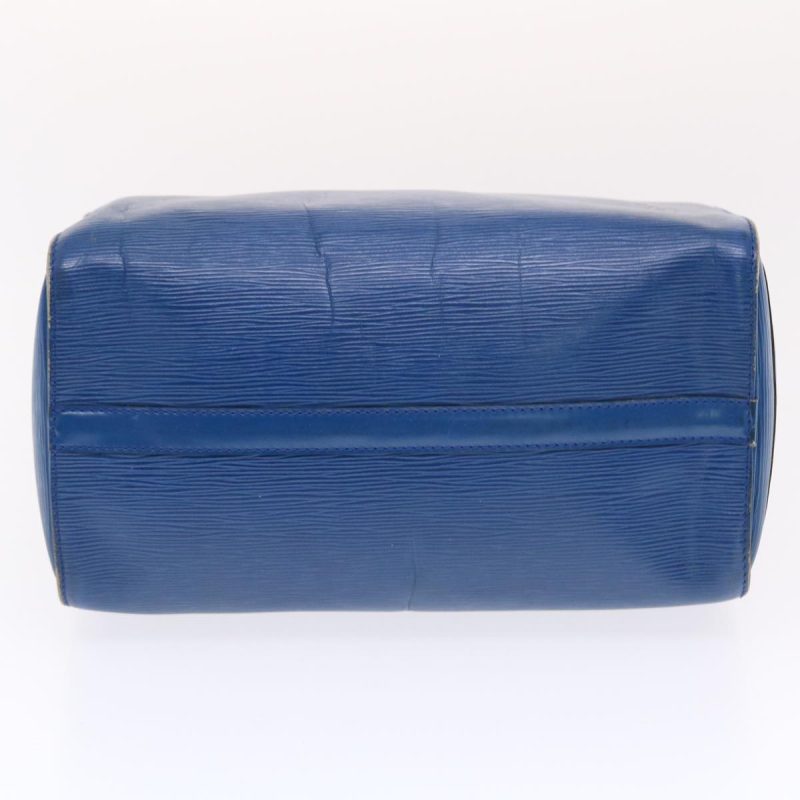 LOUIS VUITTON Epi Speedy 30 Hand Bag Toledo Blue - Logoexplore - Image 5