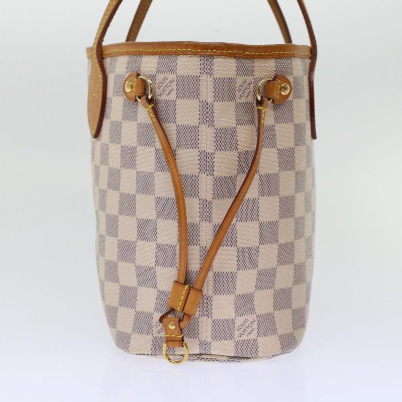 LOUIS VUITTON Damier Azur Neverfull PM Tote Bag - Logoexplore - Image 3