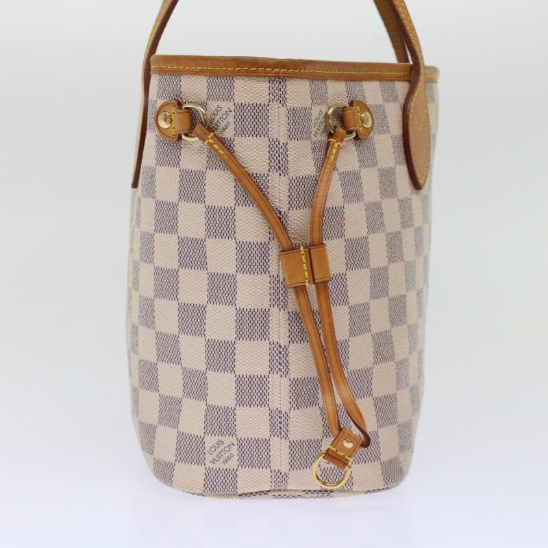 LOUIS VUITTON Damier Azur Neverfull PM Tote Bag - Logoexplore - Image 4