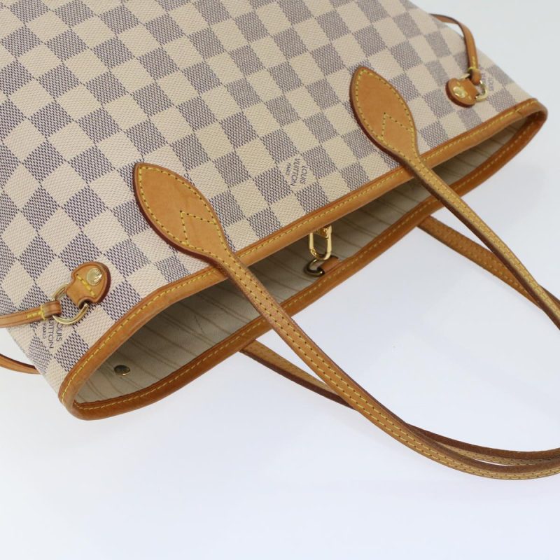LOUIS VUITTON Damier Azur Neverfull PM Tote Bag - Logoexplore - Image 6
