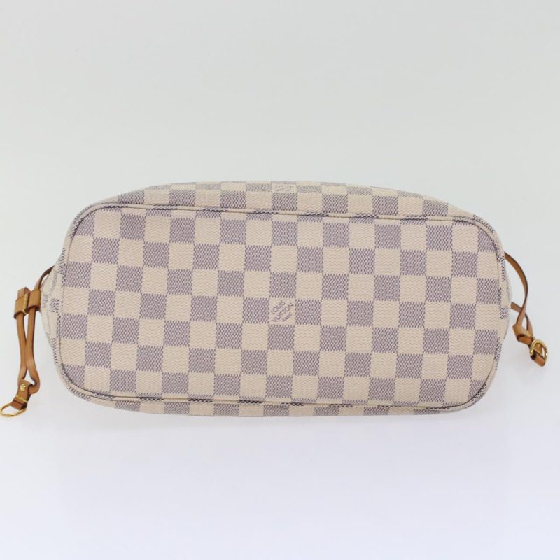 LOUIS VUITTON Damier Azur Neverfull PM Tote Bag - Logoexplore - Image 5