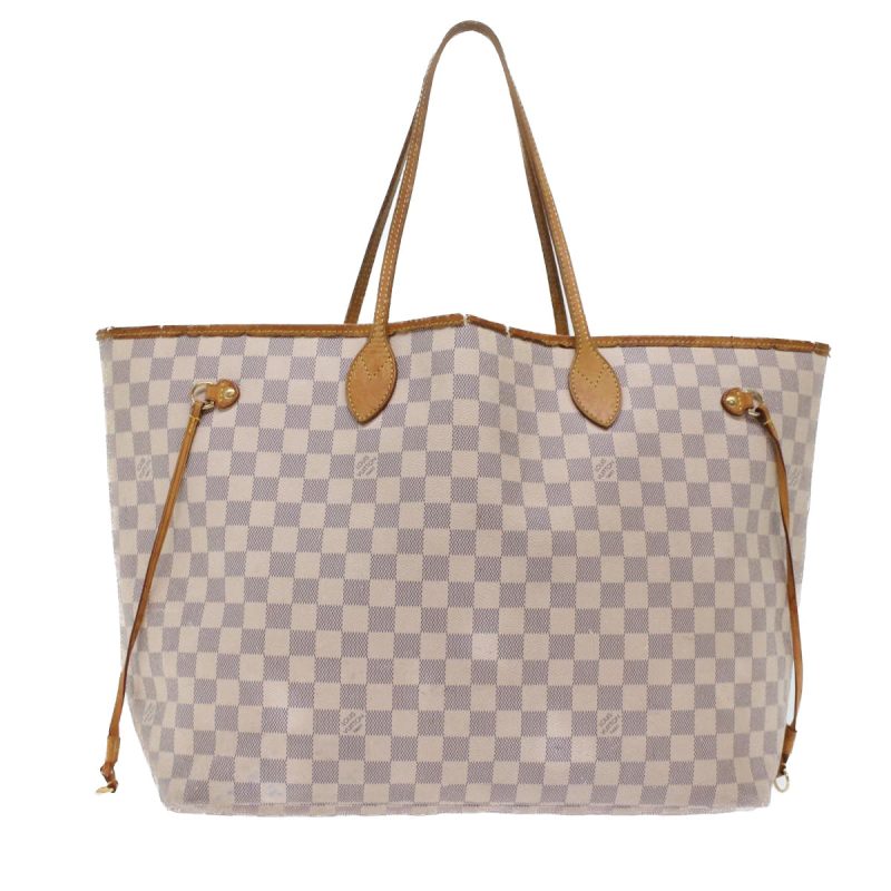 LOUIS VUITTON Damier Azur Neverfull GM Tote Bag - Logoexplore