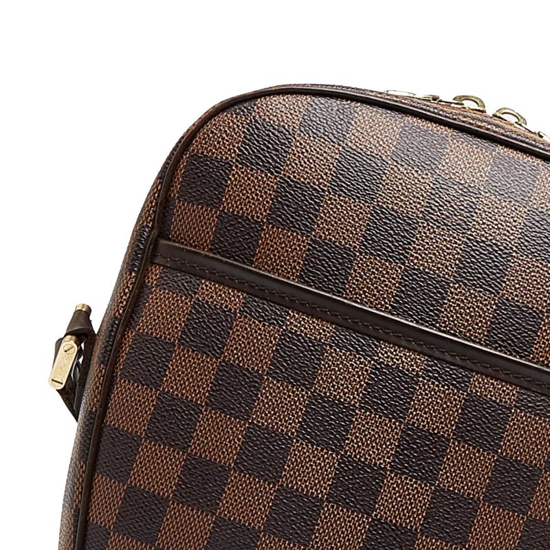 LOUIS VUITTON Damier Ebene Ipanema PM Crossbody Bag - Logoexplore - Image 10