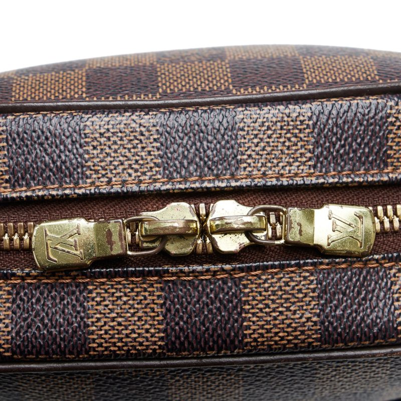 LOUIS VUITTON Damier Ebene Ipanema PM Crossbody Bag - Logoexplore - Image 9