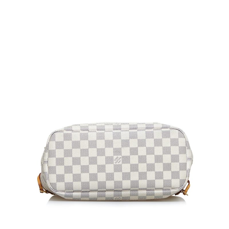 LOUIS VUITTON Damier Azur Neverfull PM White - Logoexplore - Image 5