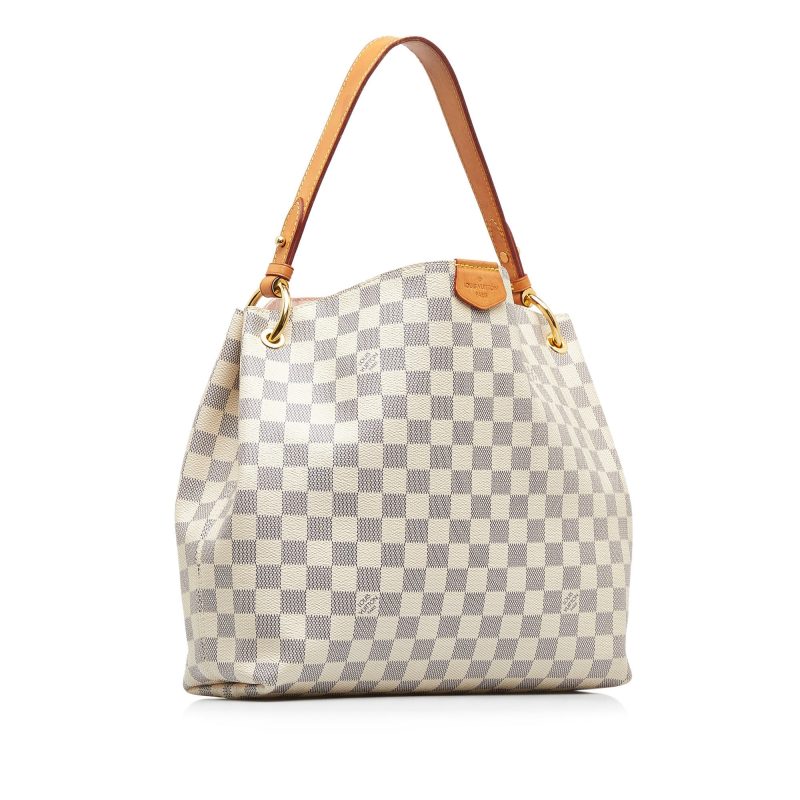 LOUIS VUITTON Damier Azur Graceful PM Shoulder Bag - Logoexplore - Image 2