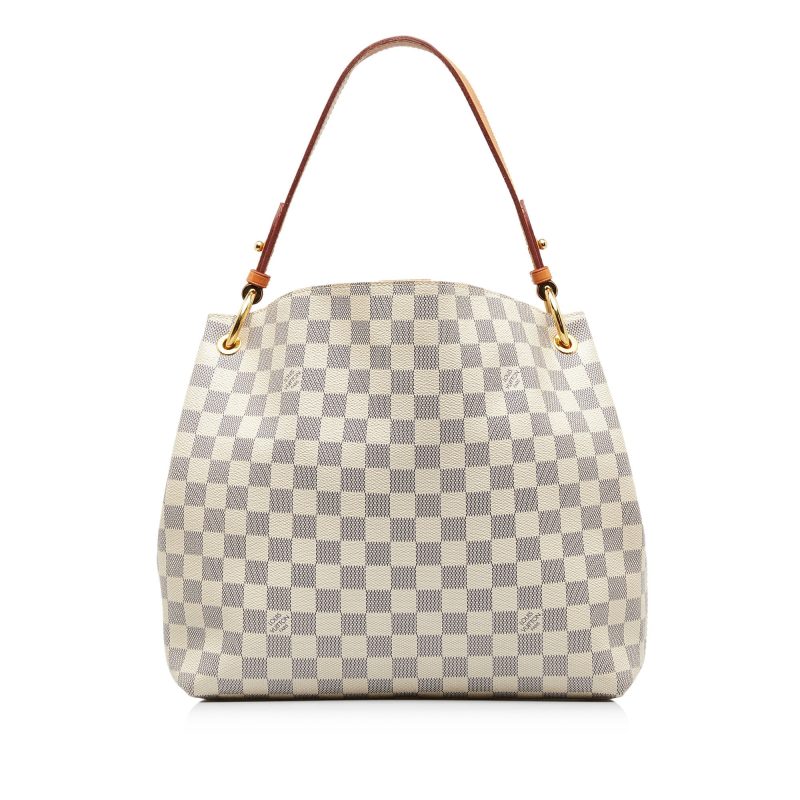 LOUIS VUITTON Damier Azur Graceful PM Shoulder Bag - Logoexplore - Image 3