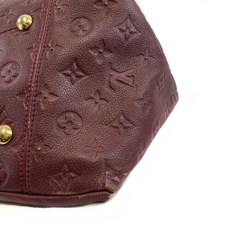 LOUIS VUITTON Empreinte Monogram Embossed Leather Artsy MM Burgundy Shoulder bag - Logoexplore - Image 10