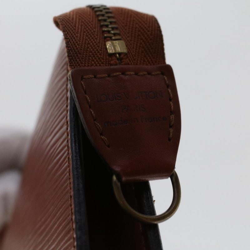 LOUIS VUITTON Epi Pochette Accessoires Pouch Brown M52953 50007 - Logoexplore - Image 9