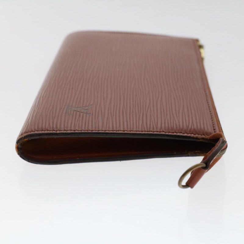 LOUIS VUITTON Epi Pochette Accessoires Pouch Brown M52953 50007 - Logoexplore - Image 4
