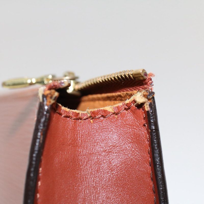 LOUIS VUITTON Epi Pochette Accessoires Pouch Brown M52953 50007 - Logoexplore - Image 5