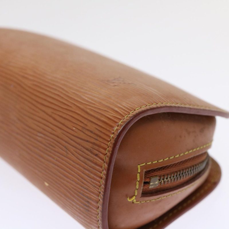 LOUIS VUITTON Epi Dauphine PM Pouch Brown M48443 50010 - Logoexplore - Image 8