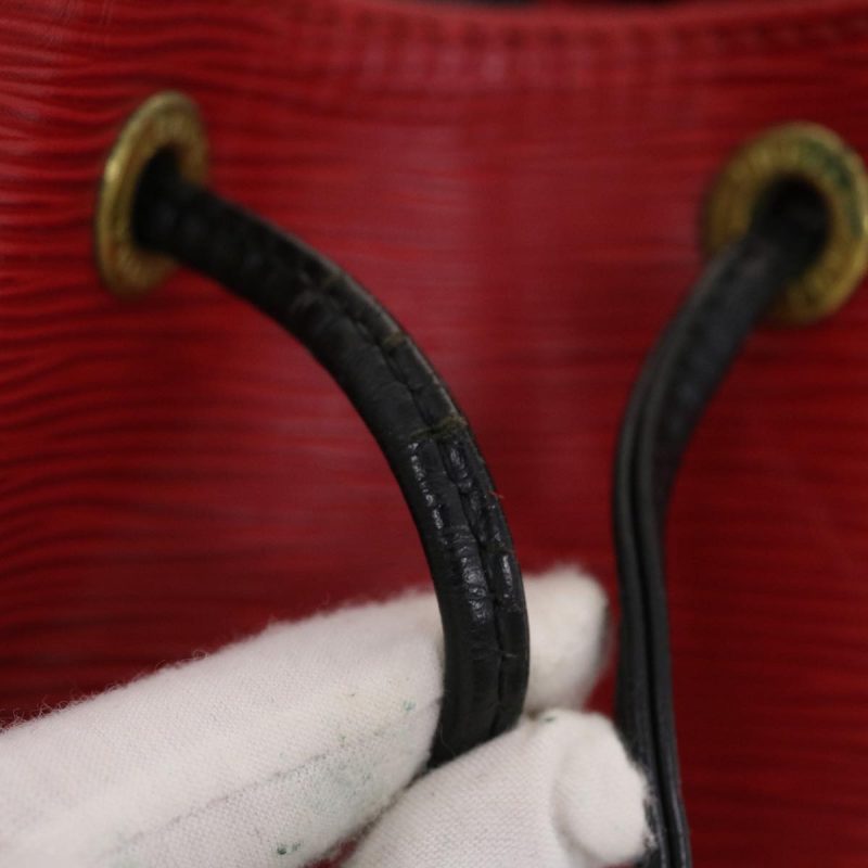LOUIS VUITTON Epi Petit Noe Shoulder Bag Bicolor Black Red M44172 50070 - Logoexplore - Image 10