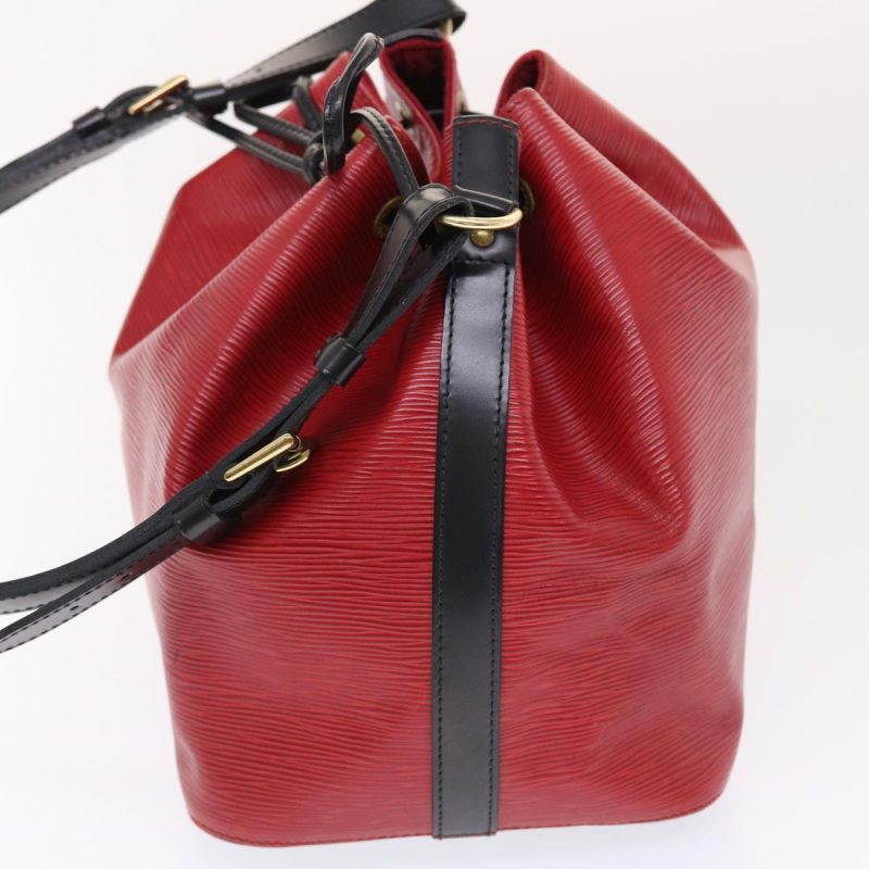 LOUIS VUITTON Epi Petit Noe Shoulder Bag Bicolor Black Red M44172 50070 - Logoexplore - Image 3