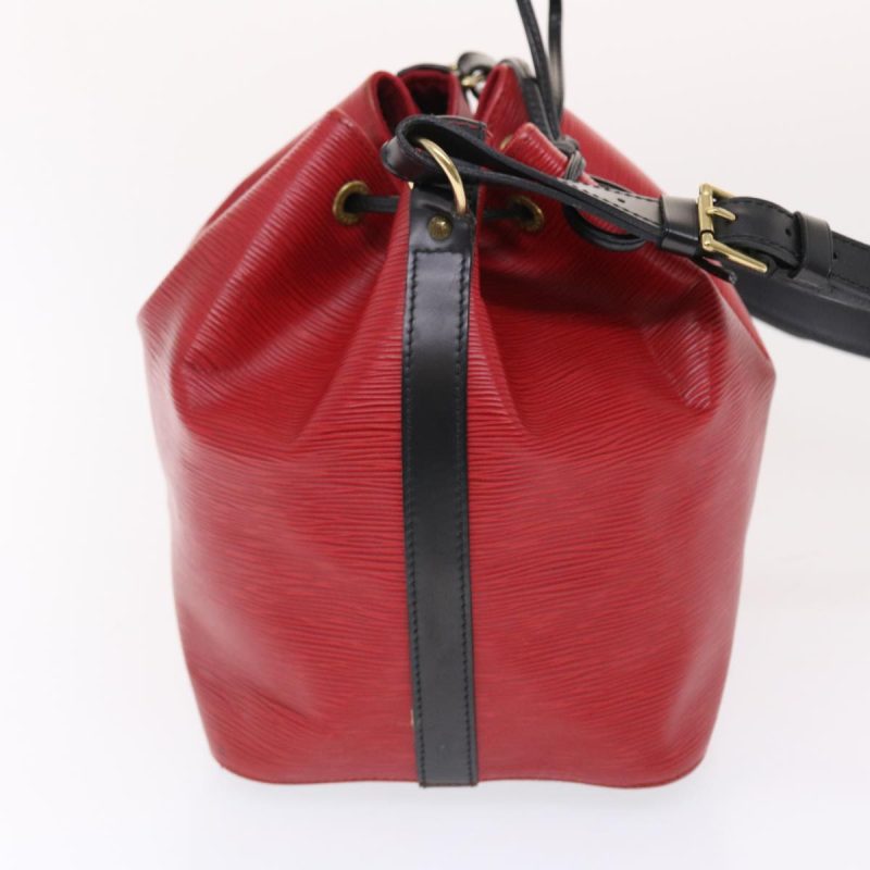 LOUIS VUITTON Epi Petit Noe Shoulder Bag Bicolor Black Red M44172 50070 - Logoexplore - Image 4