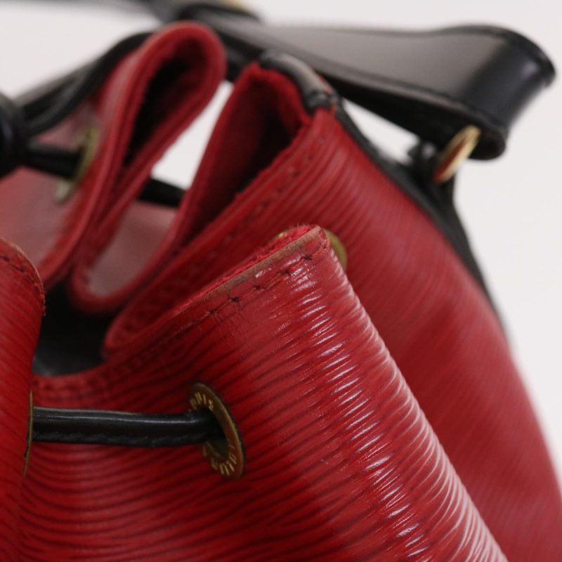 LOUIS VUITTON Epi Petit Noe Shoulder Bag Bicolor Black Red M44172 50070 - Logoexplore - Image 8