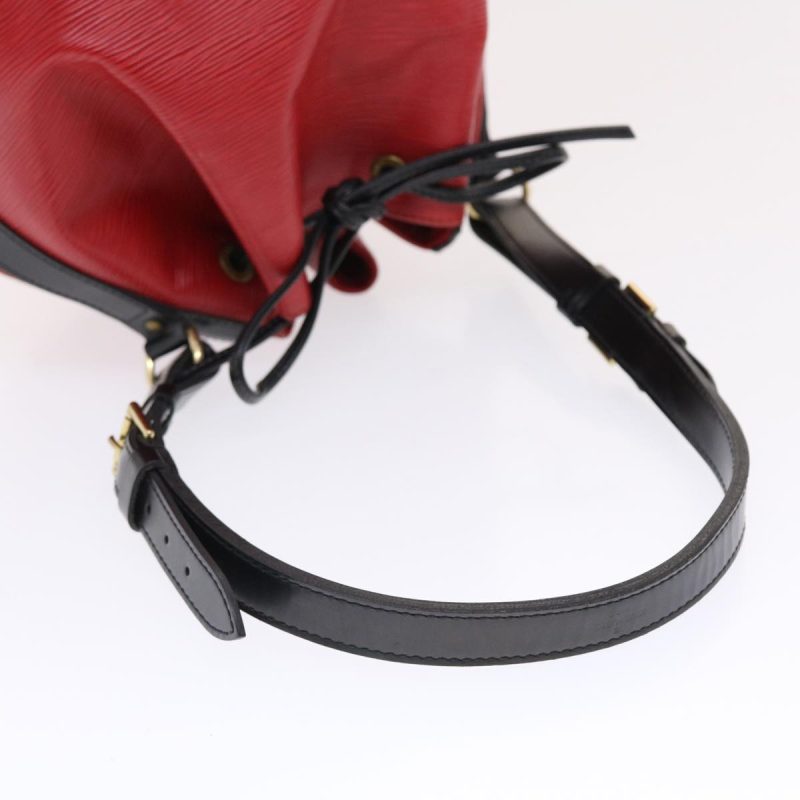 LOUIS VUITTON Epi Petit Noe Shoulder Bag Bicolor Black Red M44172 50070 - Logoexplore - Image 9