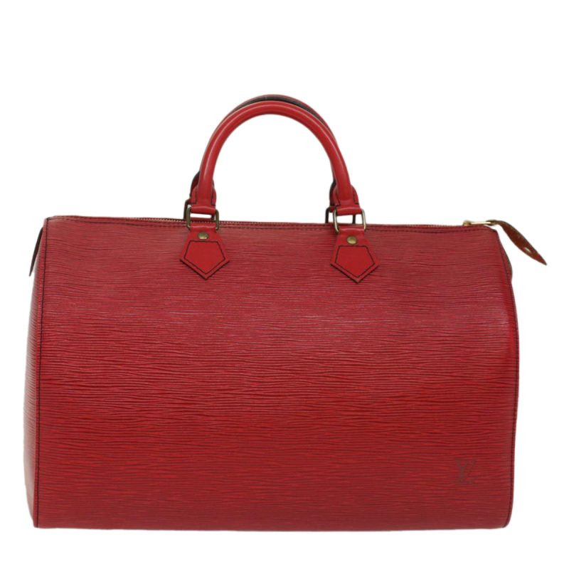 LOUIS VUITTON Epi Speedy 35 Hand Bag Castilian Red M42997 - Logoexplore