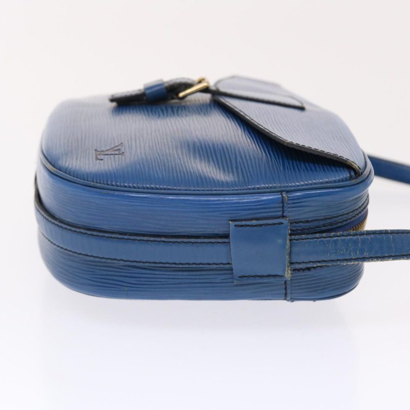 LOUIS VUITTON Epi June Feuille Shoulder Bag Blue - Logoexplore - Image 4