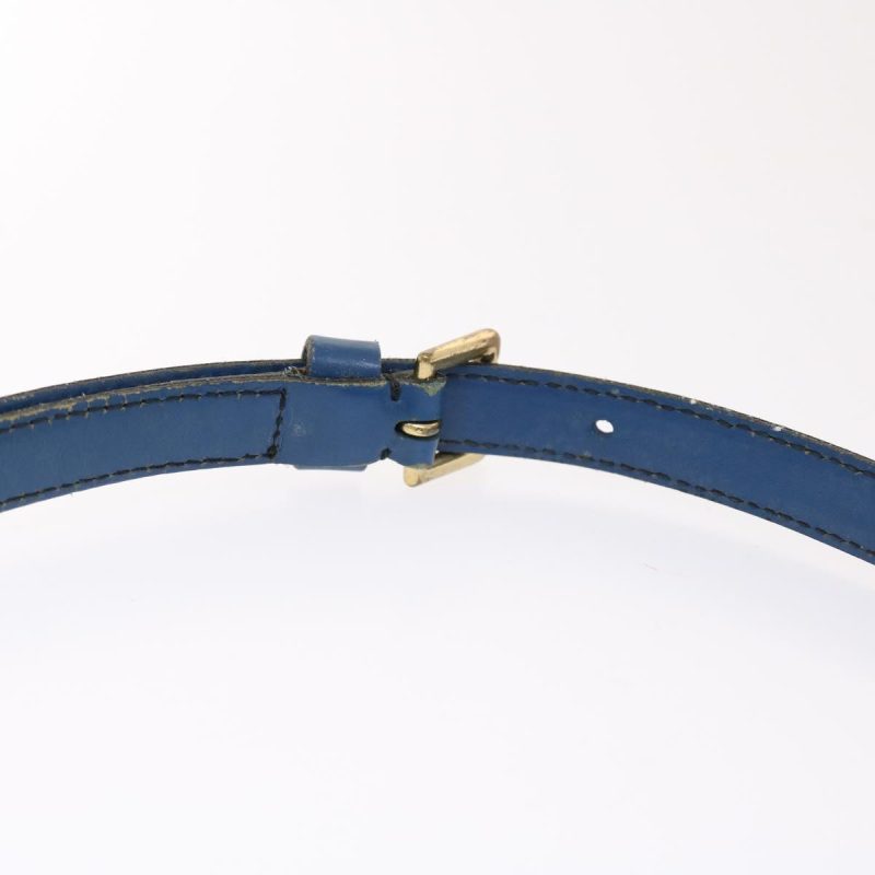 LOUIS VUITTON Epi June Feuille Shoulder Bag Blue - Logoexplore - Image 8