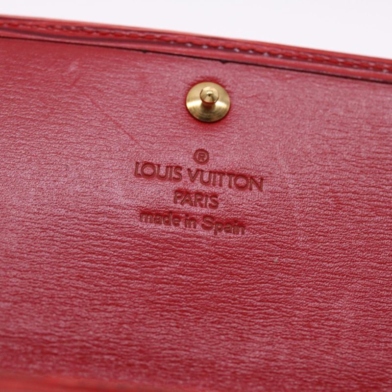 LOUIS VUITTON Epi Porte Tresor International Long Wallet Red M63387 Auth 50314 - Logoexplore - Image 8
