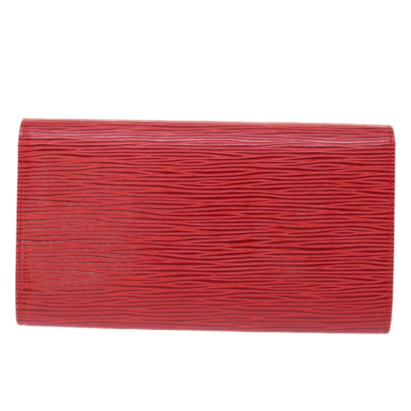 LOUIS VUITTON Epi Porte Tresor International Long Wallet Red M63387 Auth 50314 - Logoexplore - Image 2