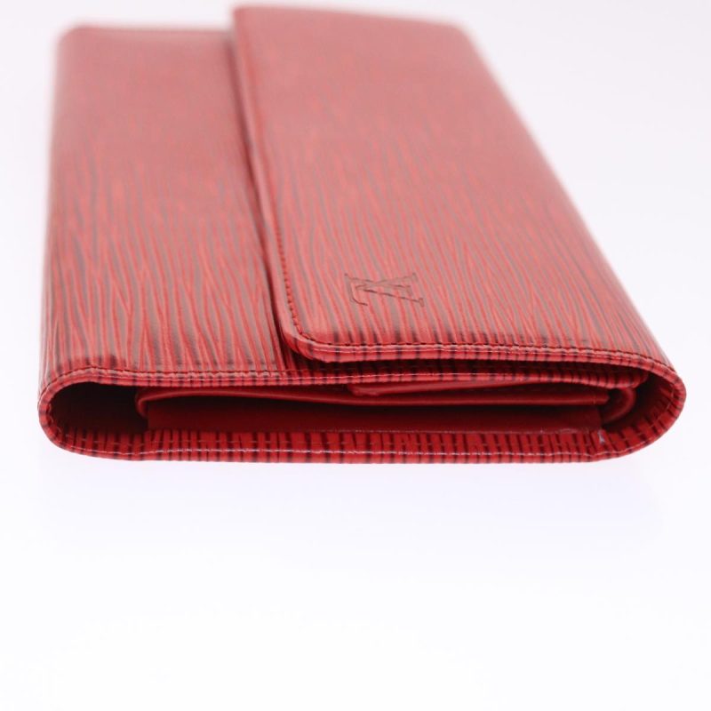 LOUIS VUITTON Epi Porte Tresor International Long Wallet Red M63387 Auth 50314 - Logoexplore - Image 3