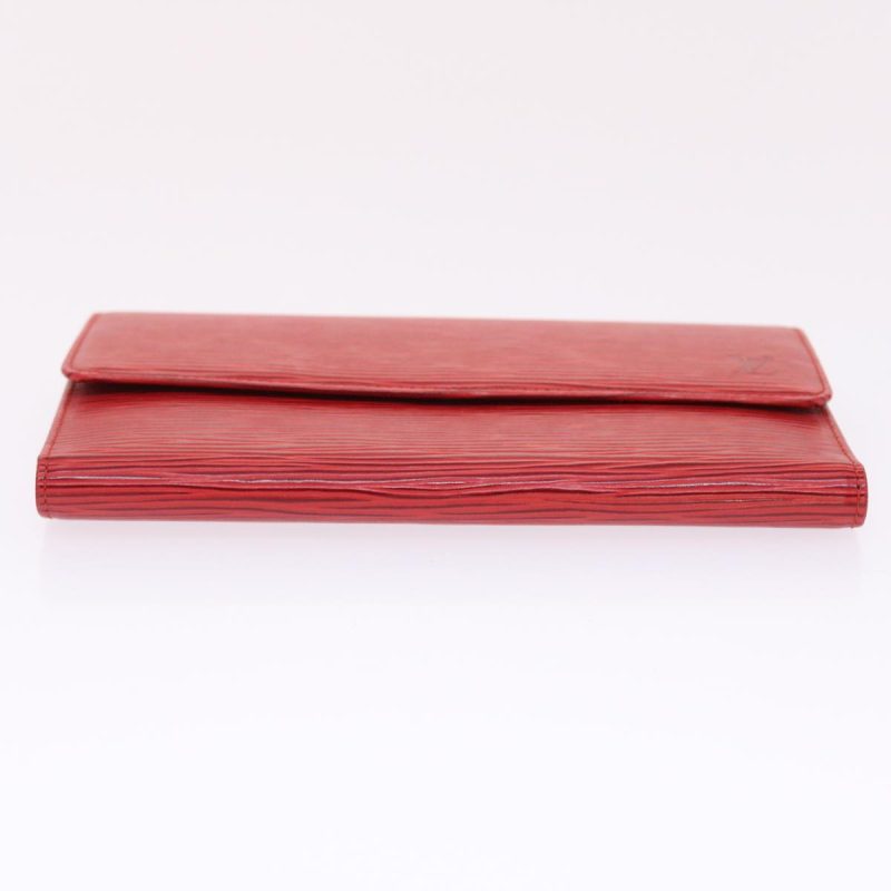 LOUIS VUITTON Epi Porte Tresor International Long Wallet Red M63387 Auth 50314 - Logoexplore - Image 6