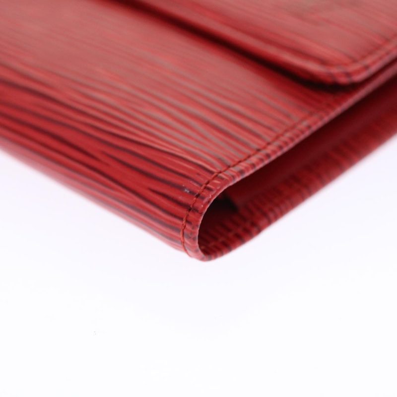 LOUIS VUITTON Epi Porte Tresor International Long Wallet Red M63387 Auth 50314 - Logoexplore - Image 7