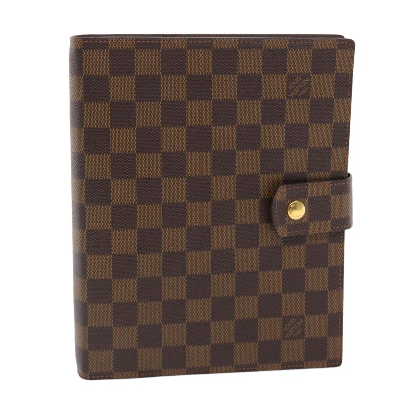 LOUIS VUITTON Damier Ebene Agenda GM Day Planner Cover - Logoexplore