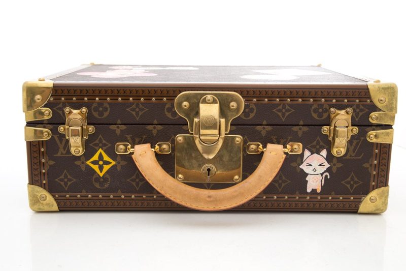 Louis Vuitton Brown Monogram & Multicolor Handpainted Trunk - Logoexplore - Image 6