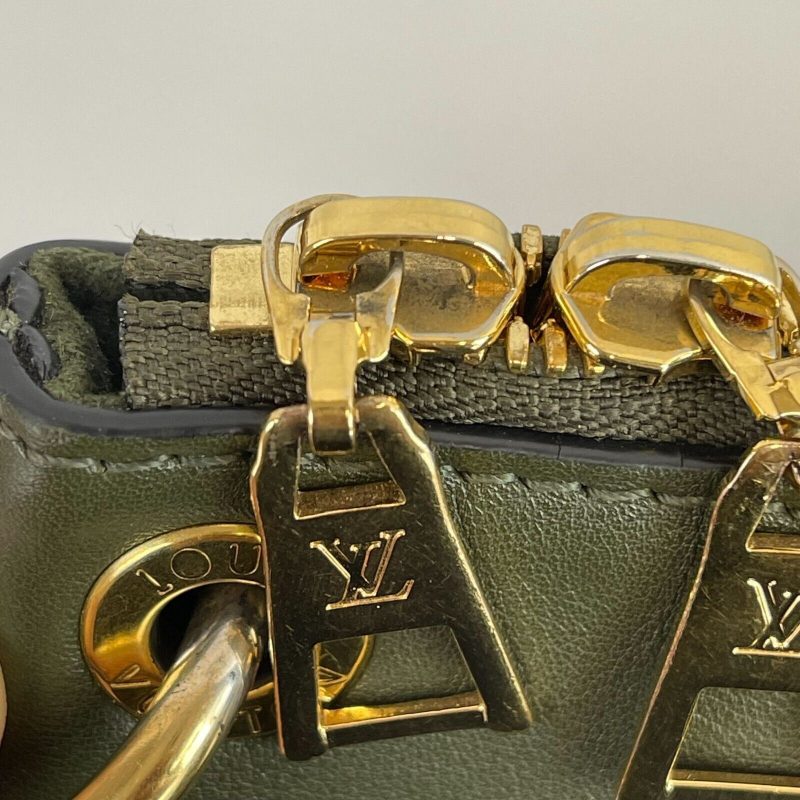 LOUIS VUITTON Damier Ebene Canvas Maida Hobo - Brown/Green Shoulder Bag - Logoexplore - Image 9