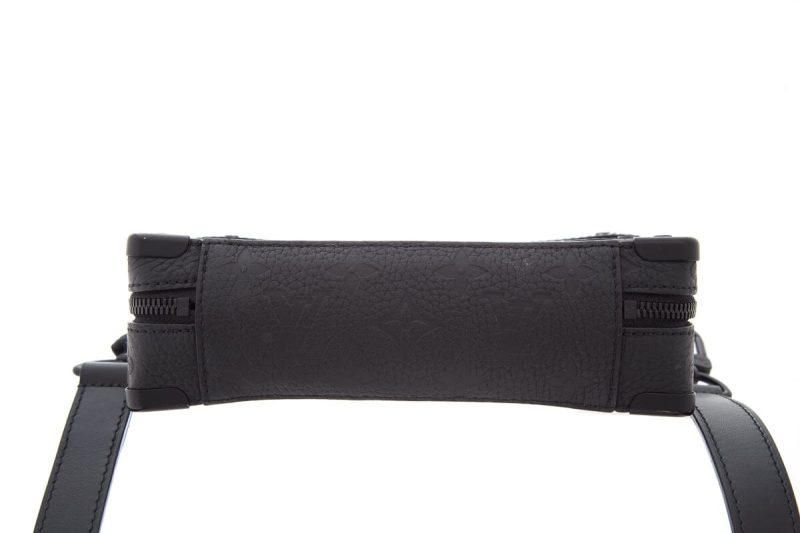 Louis Vuitton Black Embossed Handle Soft Trunk Handbag - Logoexplore - Image 5