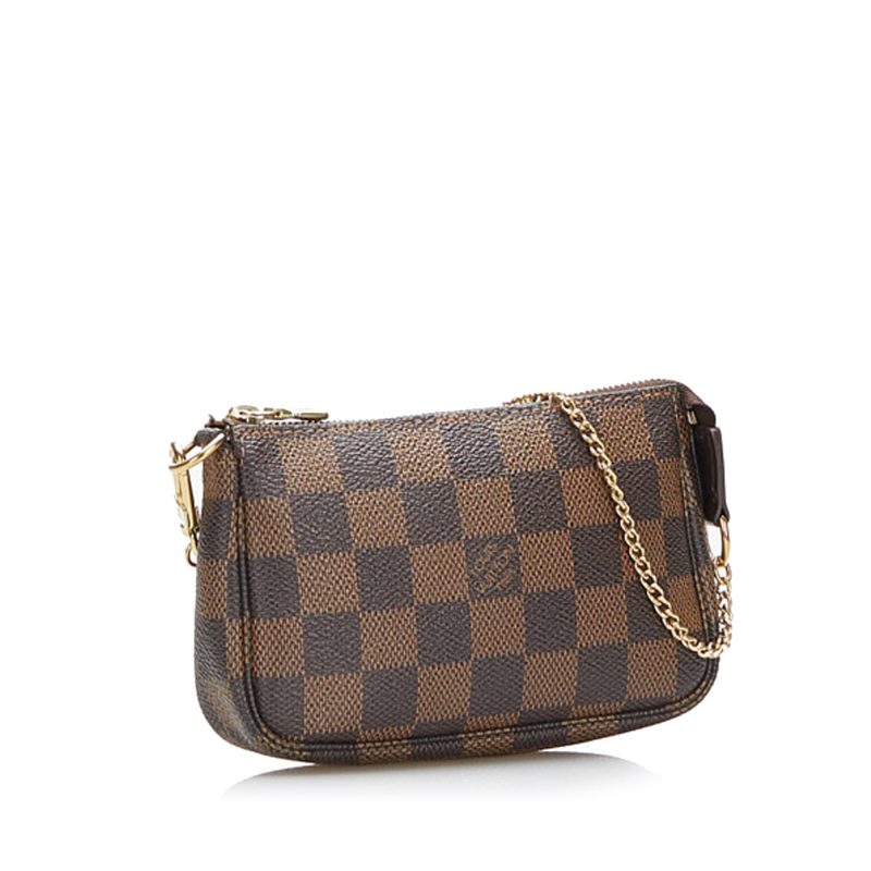LOUIS VUITTON Damier Ebene Mini Pochette Accessoires Brown - Logoexplore - Image 3