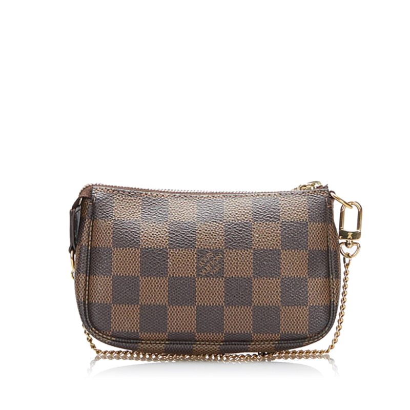 LOUIS VUITTON Damier Ebene Mini Pochette Accessoires Brown - Logoexplore - Image 4