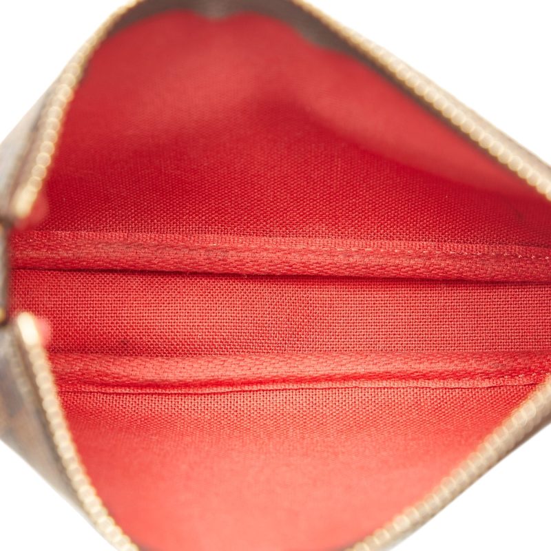 LOUIS VUITTON Damier Ebene Mini Pochette Accessoires Brown - Logoexplore - Image 6