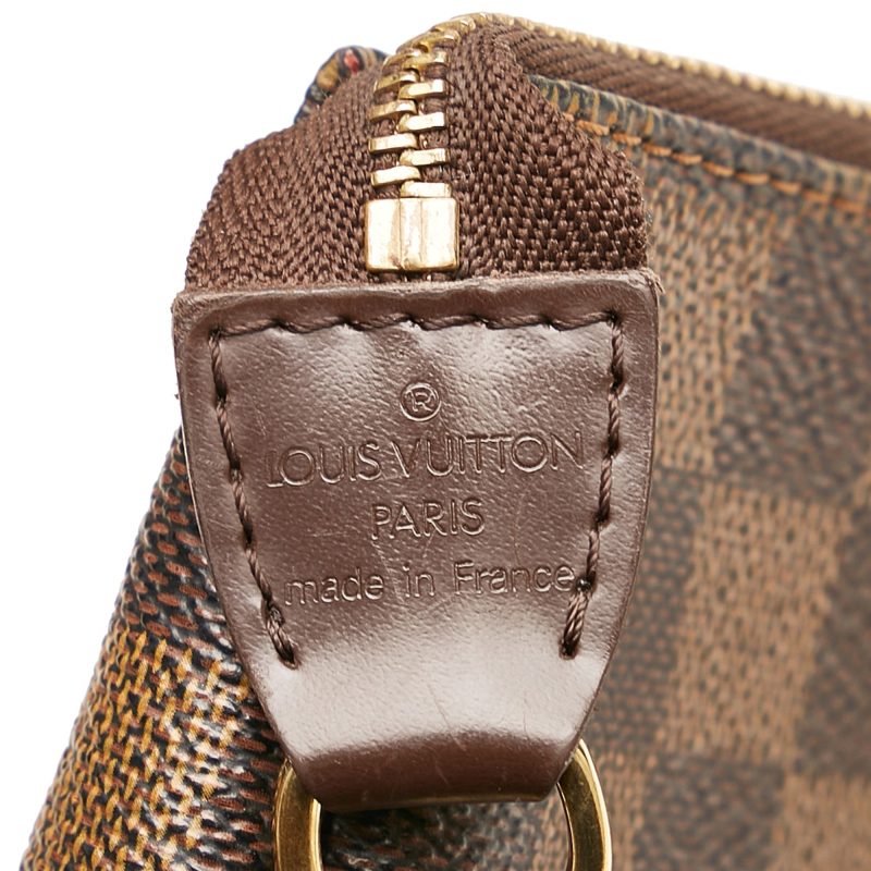 LOUIS VUITTON Damier Ebene Mini Pochette Accessoires Brown - Logoexplore - Image 7