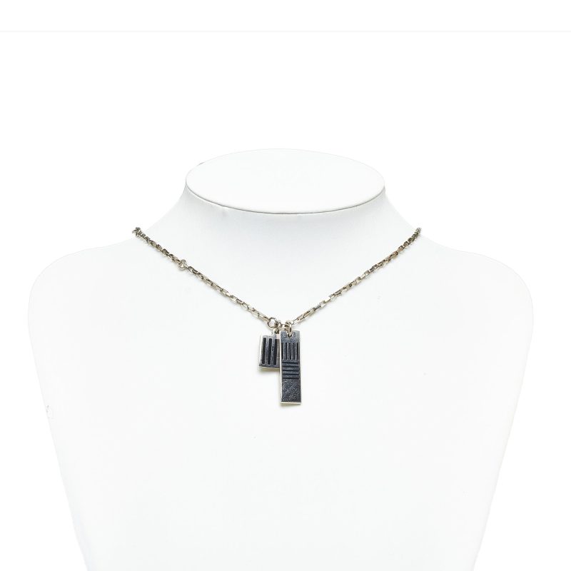 LOUIS VUITTON Damier Black Necklace Costume Necklace - Logoexplore - Image 4