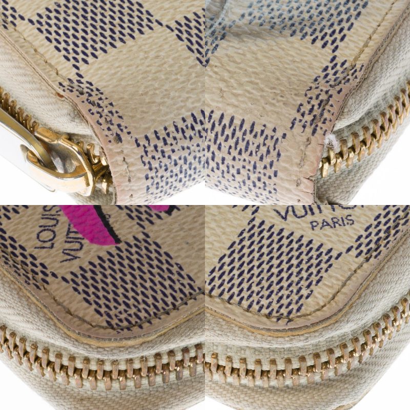 LOUIS VUITTON Customized "Marilyn Monroe" Zippy wallet in damier azur canvas - Logoexplore - Image 10