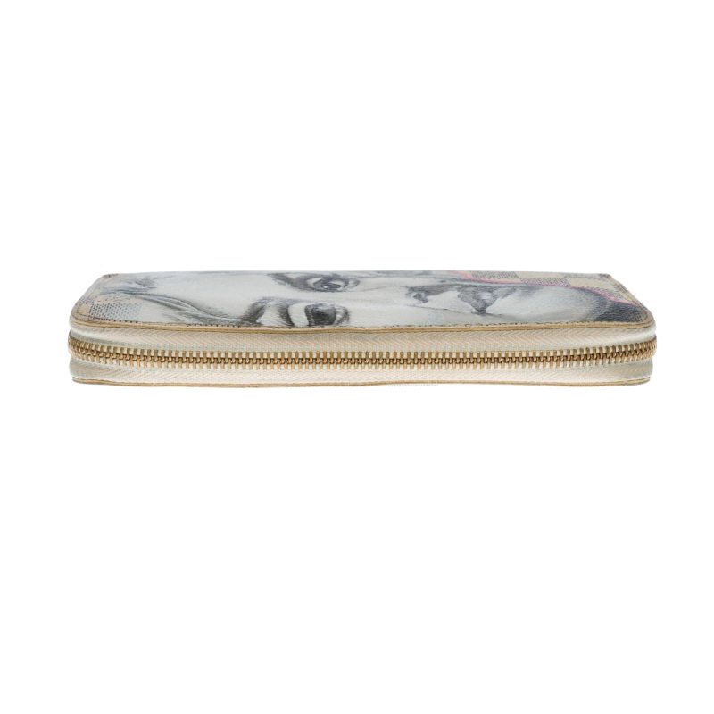 LOUIS VUITTON Customized "Marilyn Monroe" Zippy wallet in damier azur canvas - Logoexplore - Image 8
