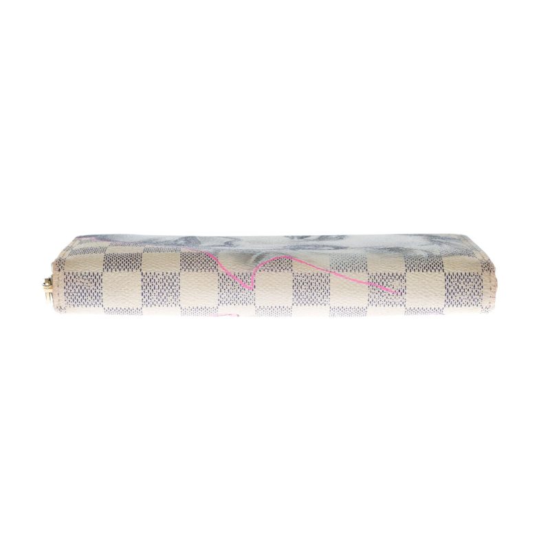 LOUIS VUITTON Customized "Marilyn Monroe" Zippy wallet in damier azur canvas - Logoexplore - Image 9