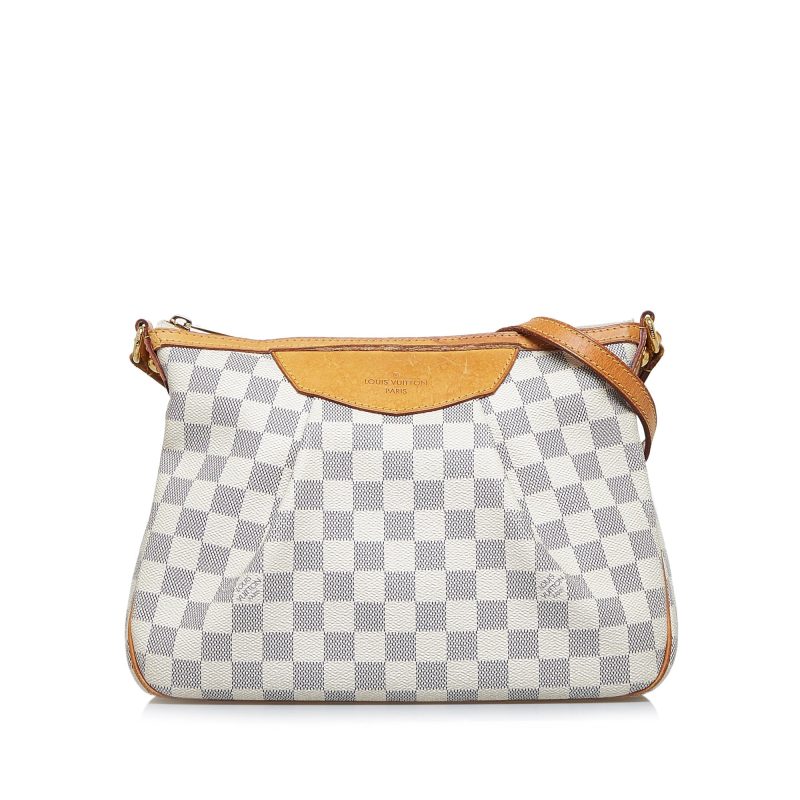LOUIS VUITTON Damier Azur Siracusa PM Crossbody Bag - Logoexplore