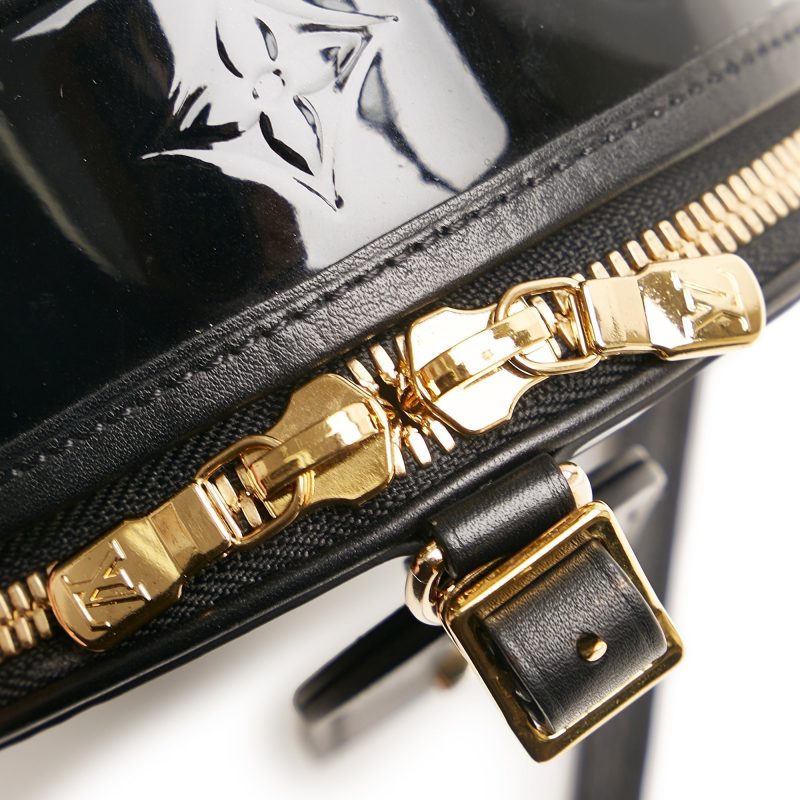 Louis Vuitton Boite Chapeau Souple Mini Black Monogram Vernis - Logoexplore - Image 8