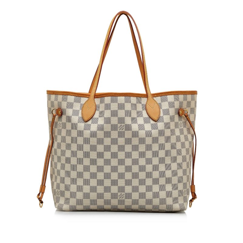 LOUIS VUITTON Damier Azur Neverfull MM Tote Bag - Logoexplore